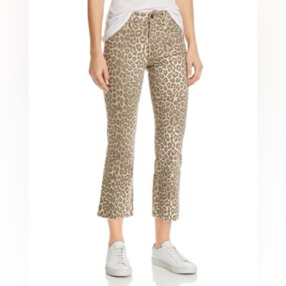 Joe’s jeans the callie high rise bootcut cropped jeans leopard cheeta